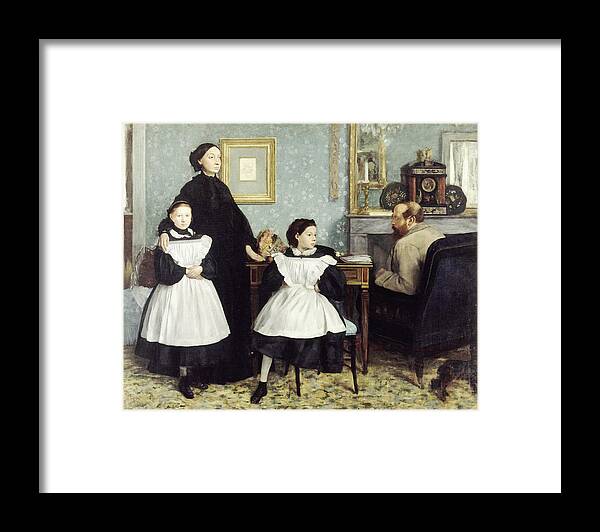Edgar Degas (1834 - 1917) - The Bellelli Family Framed Print featuring the painting The Bellelli Family by MotionAge Designs