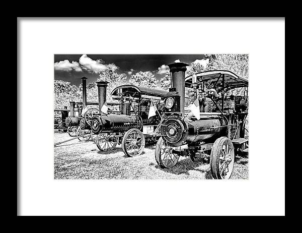 Tractors Framed Print featuring the photograph The old way of farming #2 by Paul W Faust - Impressions of Light