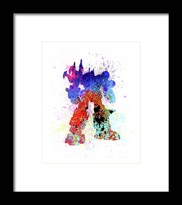 Art Print Framed Print featuring the painting Transformers #2 by Art Popop
