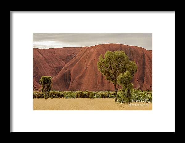 Mountain Framed Print featuring the photograph Uluru 08 by Werner Padarin