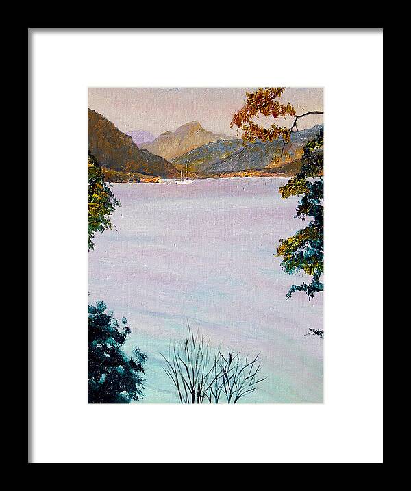 Alla Prima Framed Print featuring the painting Virgin Island Bay #2 by Stan Hamilton