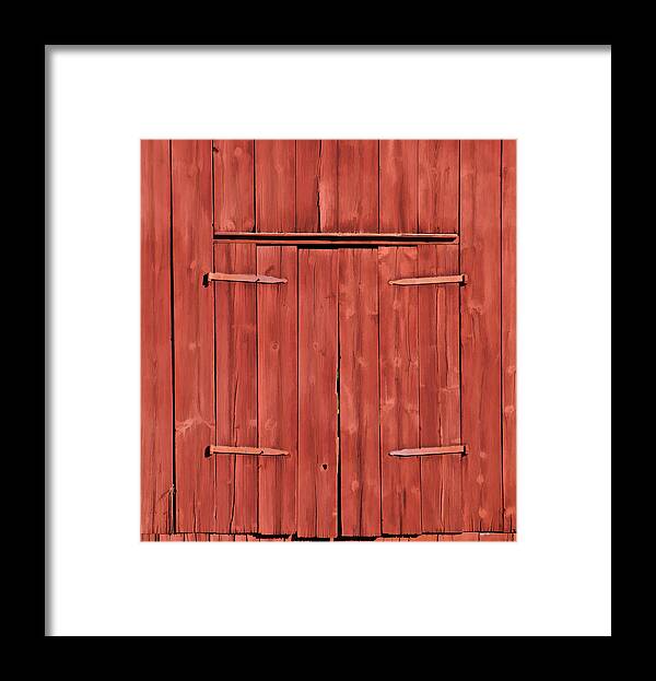 Agriculture Framed Print featuring the photograph Weathered Red Barn of New Jersey #2 by David Letts