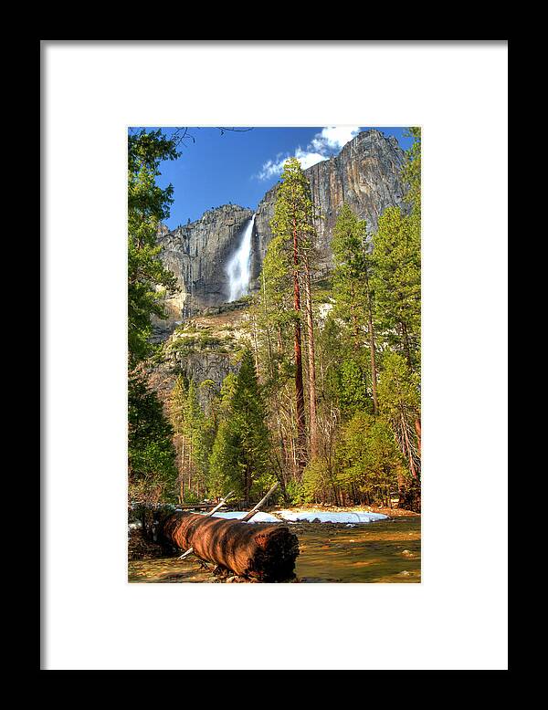 Yosemite Falls Framed Print featuring the photograph Yosemite Falls by Marc Bittan