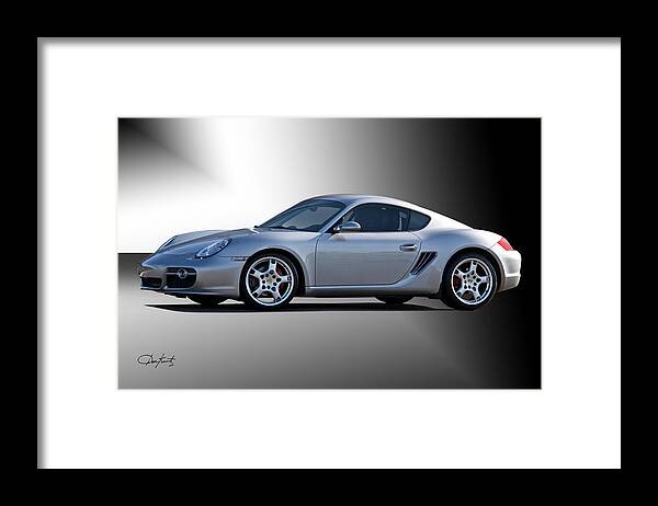 Auto Framed Print featuring the photograph 2006 Porsche Cayman S by Dave Koontz