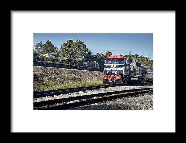 Ns 1069 Framed Print featuring the photograph 2015 TVRM Railfest 7 by Jim Pearson