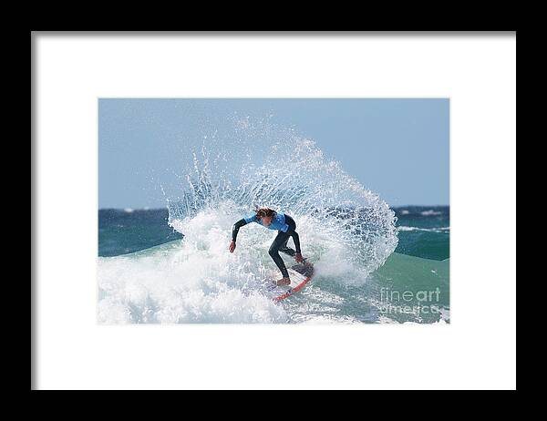 Newquay Framed Print featuring the photograph 2017 Boardmasters Championship Day 4, Newquay by Nicholas Burningham