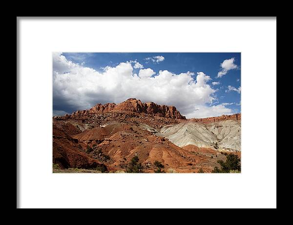 Red Rock Framed Print featuring the photograph Capitol Reef National Park #207 by Mark Smith