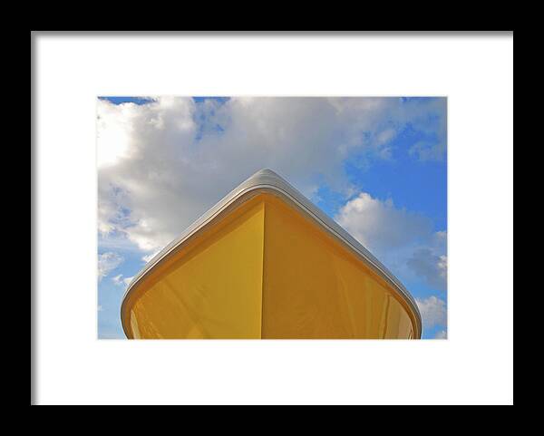 Boats Framed Print featuring the digital art 21- Mellow Yellow by Joseph Keane