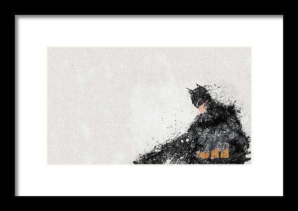 Batman Framed Print featuring the digital art Batman #22 by Super Lovely