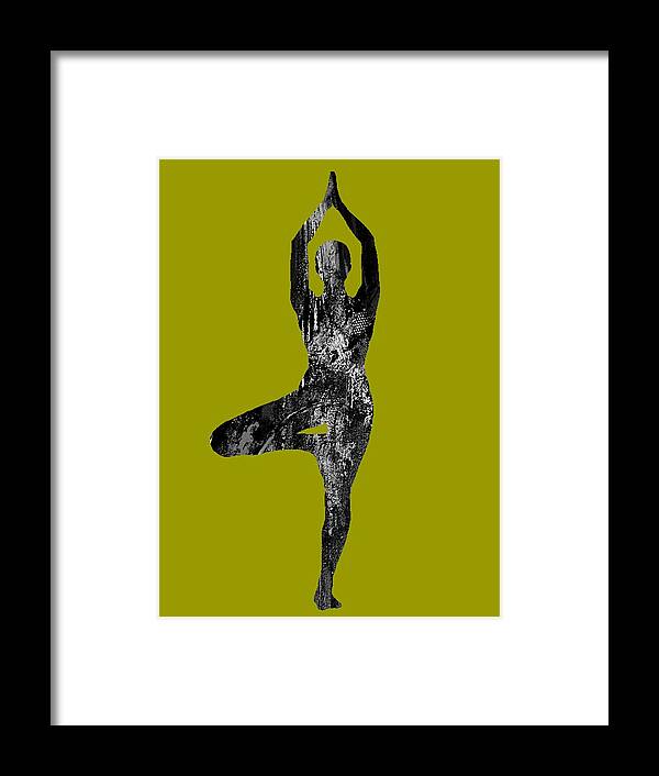 Yoga Framed Print featuring the mixed media Yoga Collection #23 by Marvin Blaine