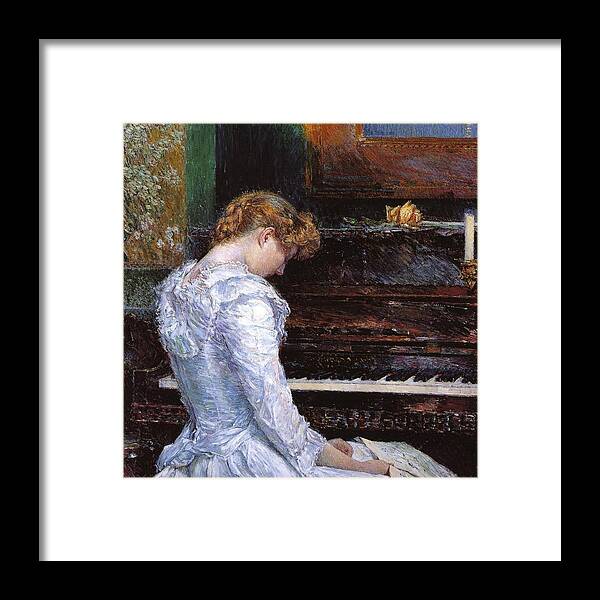 Frederick Childe Hassam (american Framed Print featuring the painting 1 by MotionAge Designs