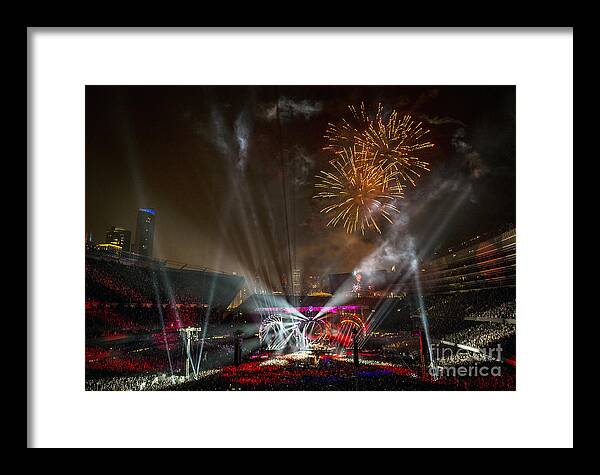 Grateful Dead Framed Print featuring the photograph The Grateful Dead at Soldier Field Fare Thee Well #25 by David Oppenheimer