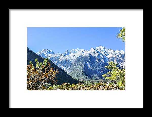Sky Framed Print featuring the photograph The plateau scenery #25 by Carl Ning