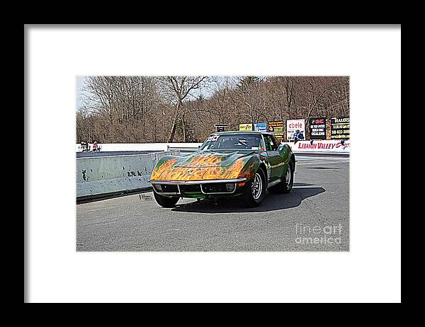 04-19-2015 Framed Print featuring the photograph 2508 04-19-2015 Lebanon Valley Dragway by Vicki Hopper