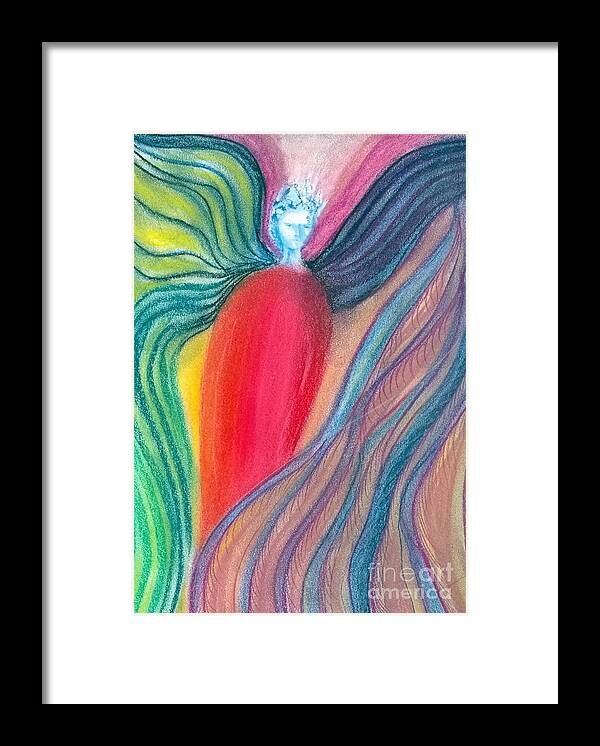Angel Series Framed Print featuring the pastel . #296 by James Lanigan Thompson MFA