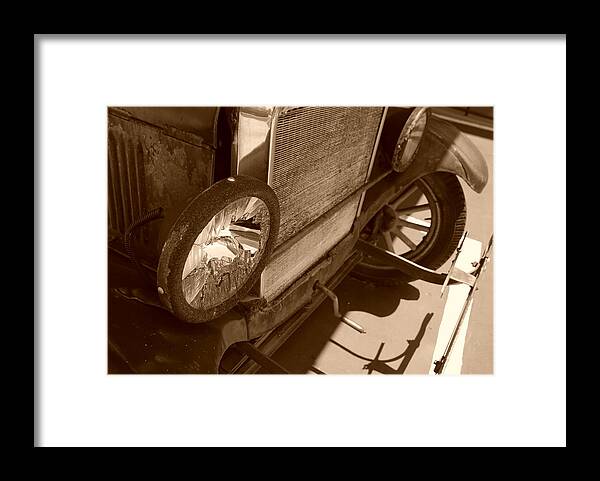Sepia Framed Print featuring the photograph 1926 Model T Ford #3 by Rob Hans