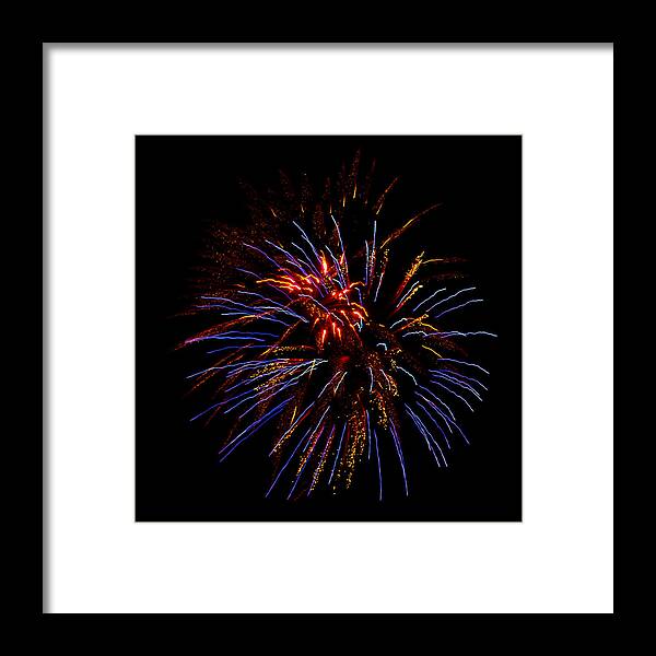 Fireworks Framed Print featuring the photograph 4th of July by Bill Barber