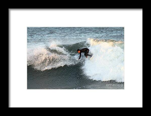 Surfing Framed Print featuring the photograph Action images #3 by Donn Ingemie