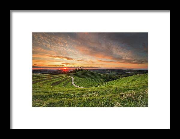 Sunrise Framed Print featuring the photograph Awakening #3 by Davorin Mance