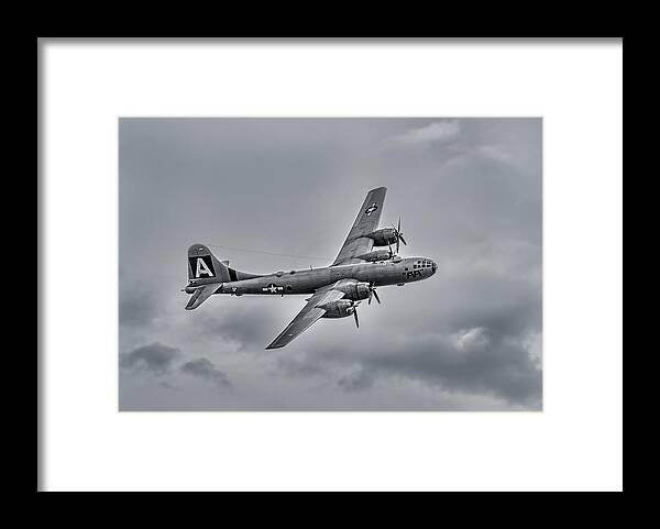Airplane Framed Print featuring the digital art B-29 Superfortress #3 by Douglas Pittman