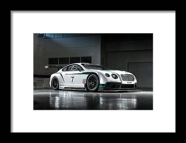 Bentley Continental Gt Framed Print featuring the photograph Bentley Continental GT #3 by Jackie Russo