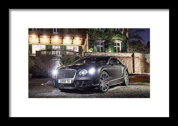 Bentley Continental Gt Speed Framed Print featuring the digital art Bentley Continental GT Speed #3 by Super Lovely