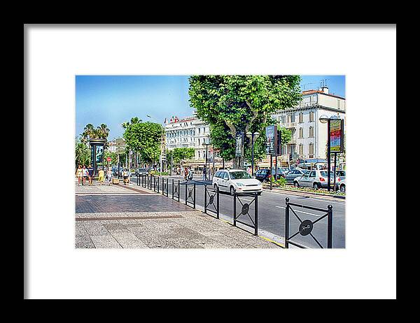 Hotel Splendid Framed Print featuring the photograph Cannes, South of France. #3 by Chris Smith