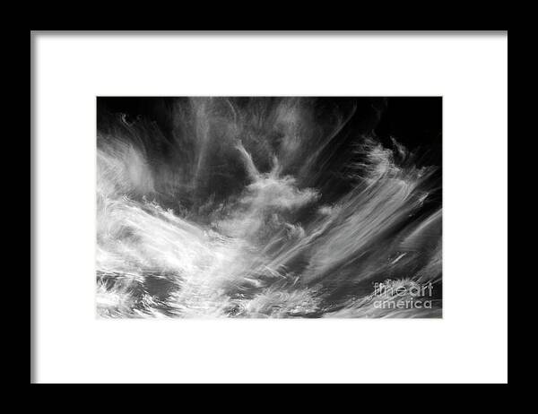 Atmosphere Framed Print featuring the photograph Cirrus Clouds with Nature Patterns #3 by Jim Corwin