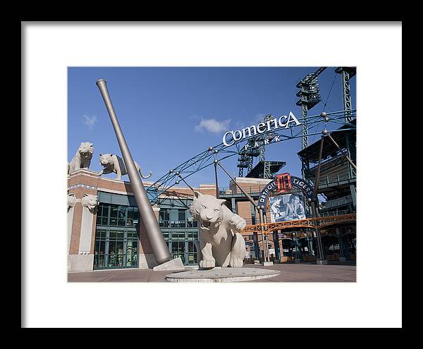 Comerica Park Framed Print featuring the photograph Comerica Park #3 by Cindy Lindow