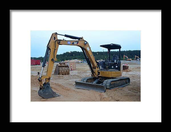 Construction Equipment Framed Print featuring the photograph 3 - Construction Equipment Series by Matt Plyler