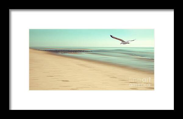 Beach Framed Print featuring the photograph Desire Light Vintage by Hannes Cmarits
