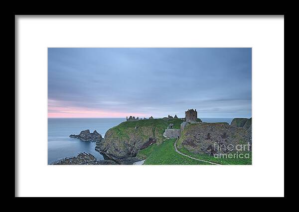Dunnottar Castle Framed Print featuring the photograph Dunnottar Castle at Sunrise by Maria Gaellman
