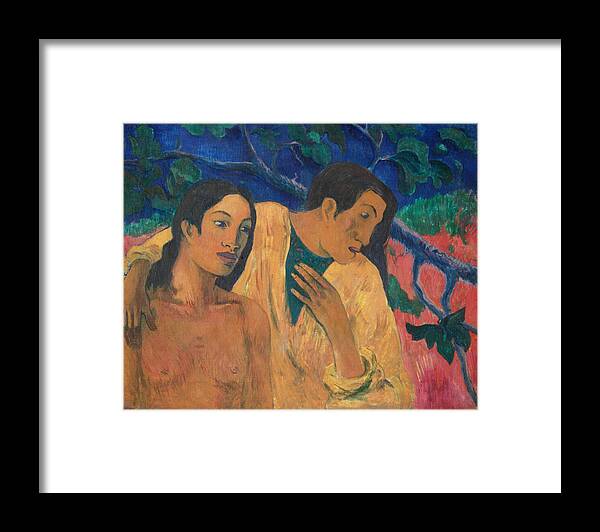 Paul Gauguin Framed Print featuring the painting Escape #3 by Paul Gauguin