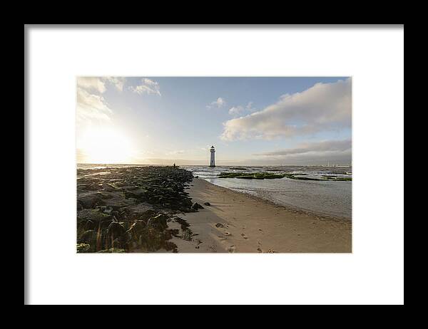 Beach Framed Print featuring the photograph Fort Perch Lighthouse #3 by Spikey Mouse Photography