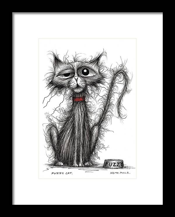 Hello Fuzzy cat Poster by Keith Mills - Pixels