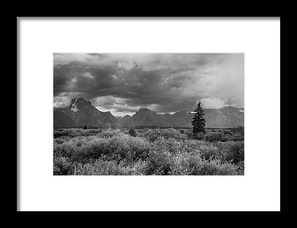 Grand Framed Print featuring the photograph Grand Tetons #3 by Hugh Smith