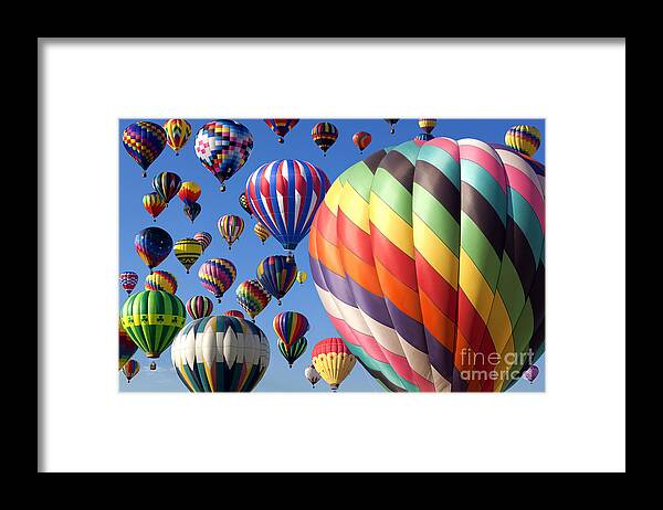 Hot Air Balloon Framed Print featuring the photograph Hot Air Ballooning #3 by Anthony Totah