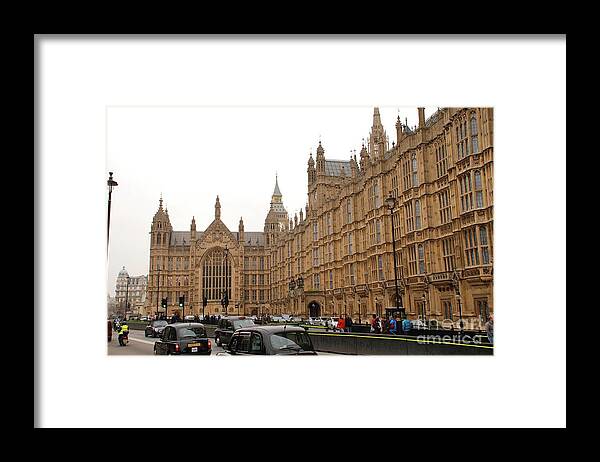 Commons Framed Print featuring the photograph Houses of Parliament in London #3 by David Fowler