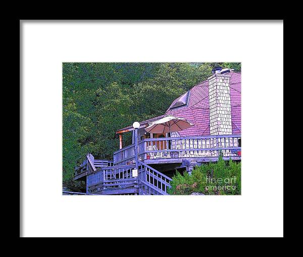 Houses Framed Print featuring the photograph Houses on the Hill #3 by Lisa Dunn