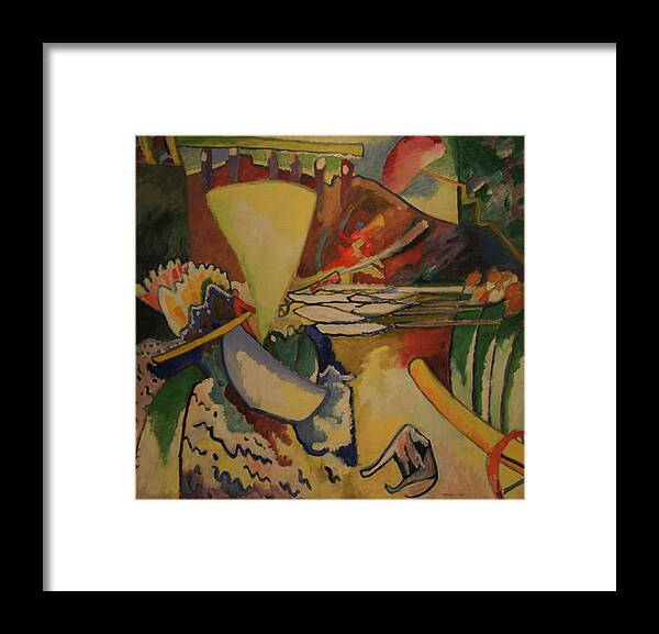 Wassily Kandinsky Framed Print featuring the painting Improvisation #3 by Wassily Kandinsky