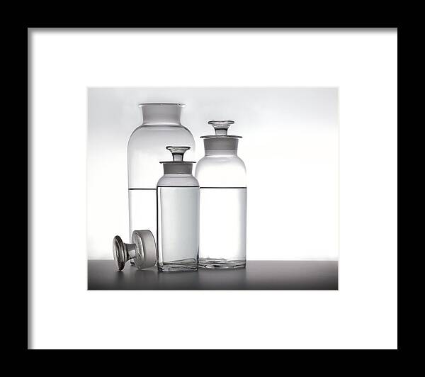 Water Framed Print featuring the photograph 3 Jars by Mark Wagoner