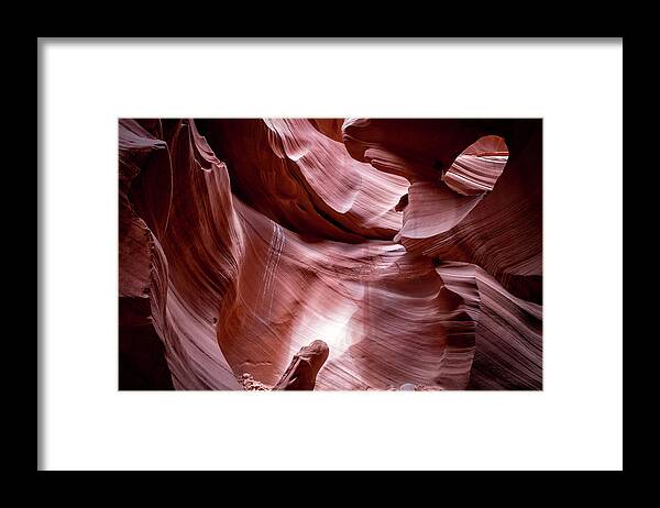  Framed Print featuring the photograph Lower Antelope Canyon Navajo Nation AZ #3 by Dean Ginther