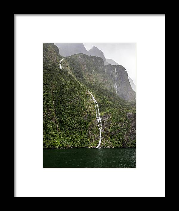 New Zealand Framed Print featuring the photograph Milford Sound #2 by Walt Sterneman