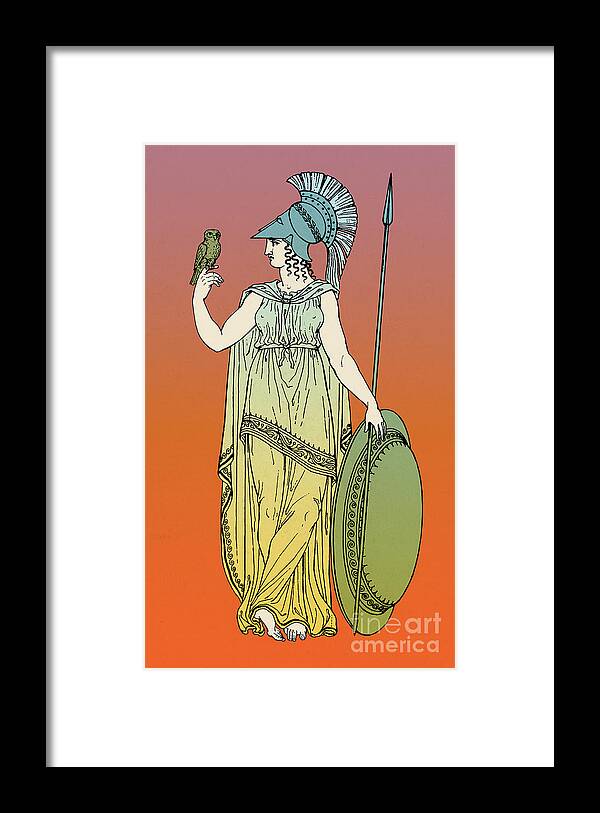 Medical Framed Print featuring the photograph Minerva, Roman Goddess Of Medicine #3 by Photo Researchers