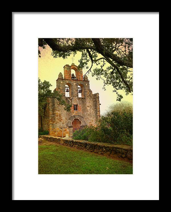 Missions Framed Print featuring the photograph Mission Espada #3 by Iris Greenwell