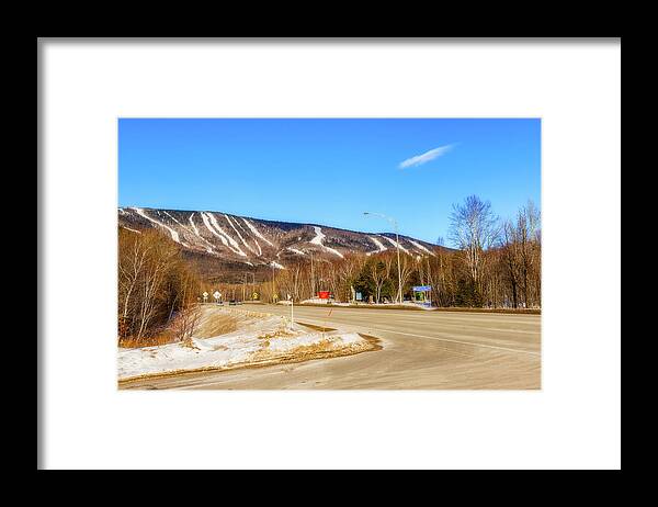 Mountain Framed Print featuring the photograph Mont Sainte Anne in Quebec, Canada. #3 by Marek Poplawski