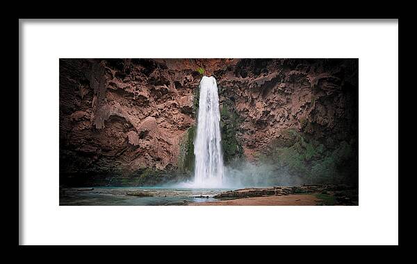 Arizona Framed Print featuring the photograph Mooney Falls, Grand Canyon, AZ #3 by Ryan Kelehar