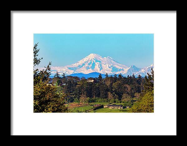 Mt Baker Framed Print by Thomas Ashcraft