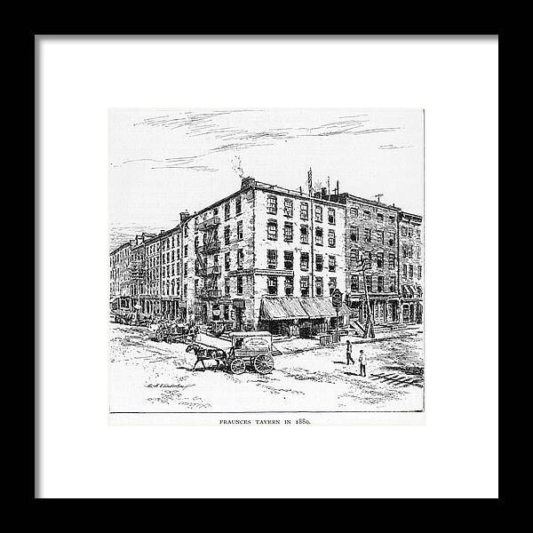 1783 Framed Print featuring the photograph New York: Fraunces Tavern #3 by Granger
