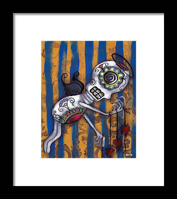 3 Of A Kind By Abril Andrade Griffith Framed Print featuring the painting 3 Of A Kind by Abril Andrade